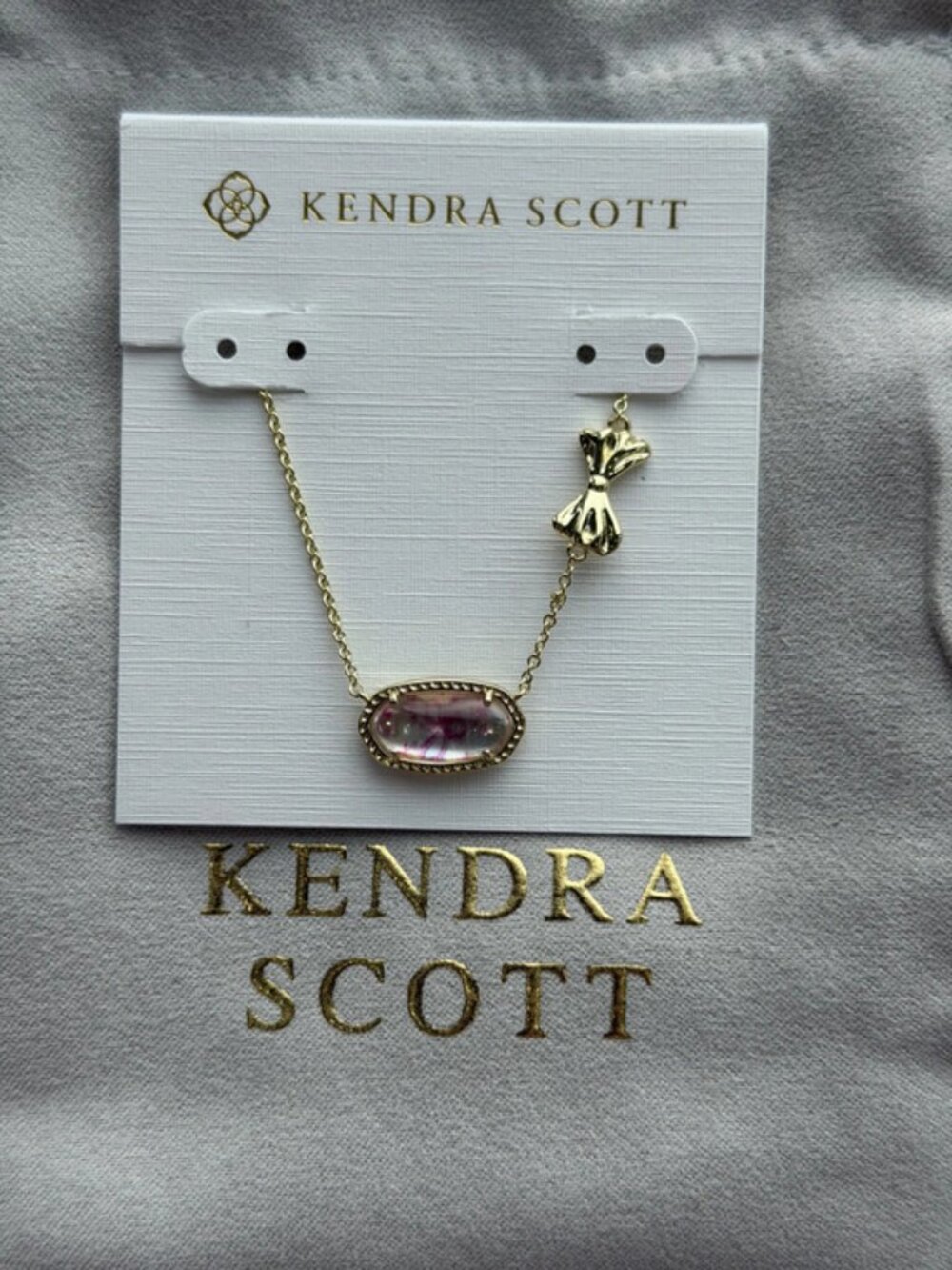 Kendra Scott White Pendant Necklace
